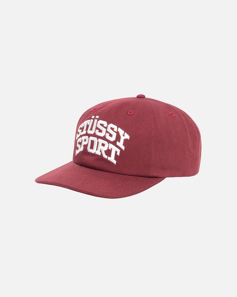 STUSSY MID-DEPTH SPORT SNAPBACK Bordeaux | STUSSY-55983