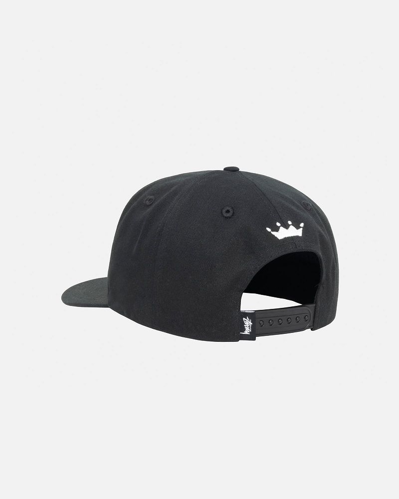 STUSSY MID-DEPTH SPORT SNAPBACK Noir | STUSSY-55978