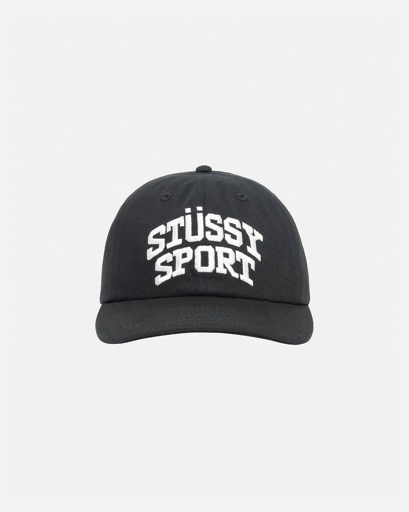 STUSSY MID-DEPTH SPORT SNAPBACK Noir | STUSSY-55978