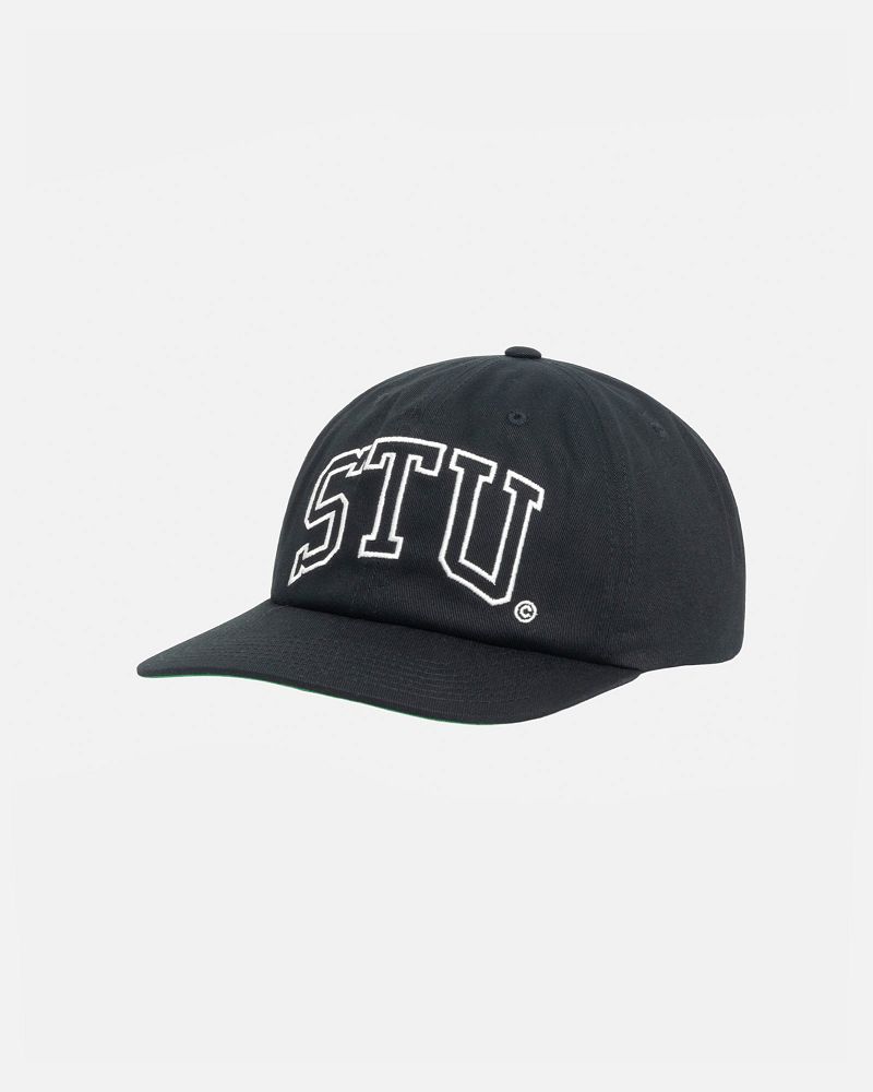 STUSSY MID-DEPTH STU ARCH STRAPBACK Grise Noir | STUSSY-55973