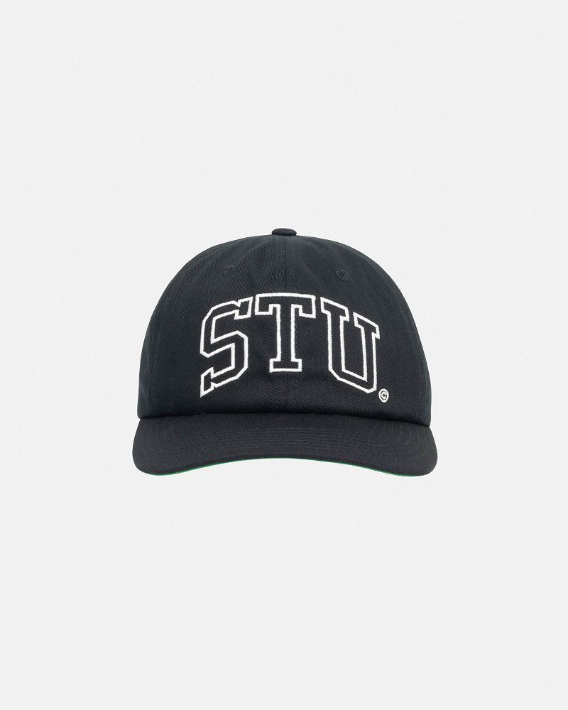STUSSY MID-DEPTH STU ARCH STRAPBACK Grise Noir | STUSSY-55973