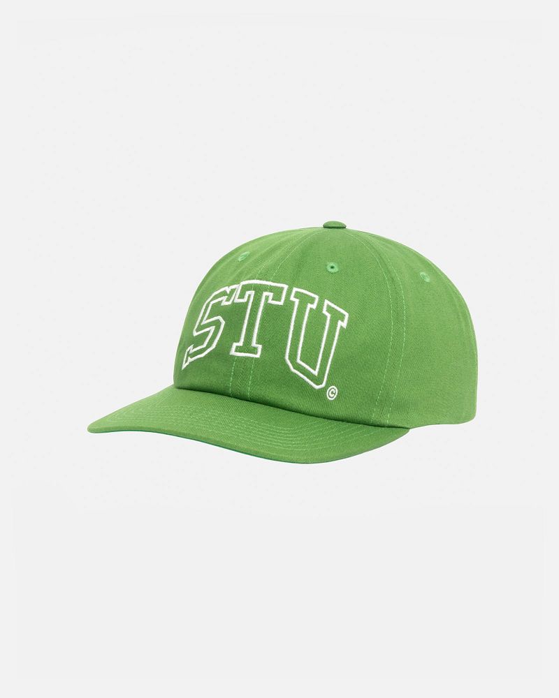 STUSSY MID-DEPTH STU ARCH STRAPBACK Vert Foncé | STUSSY-55975