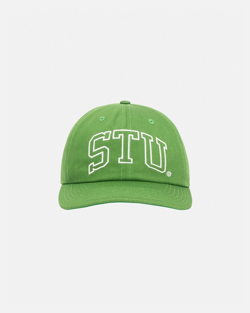 STUSSY MID-DEPTH STU ARCH STRAPBACK Vert Foncé | STUSSY-55975