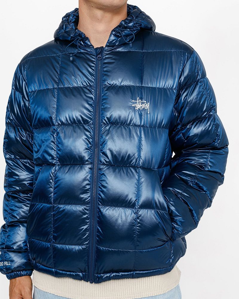 STUSSY MIDWEIGHT HOODED PUFFER Bleu Royal | STUSSY-56362