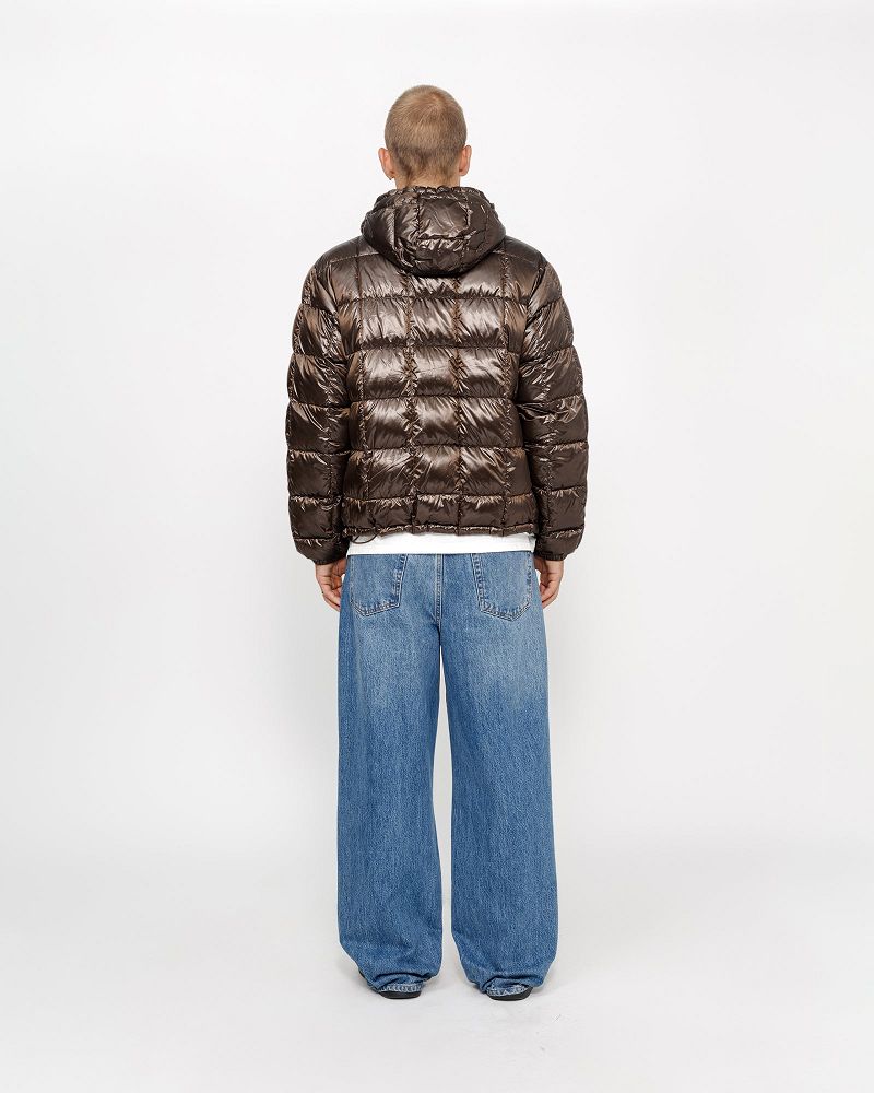 STUSSY MIDWEIGHT HOODED PUFFER Marron | STUSSY-56361