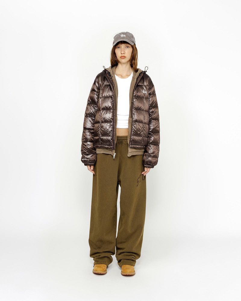 STUSSY MIDWEIGHT HOODED PUFFER Marron | STUSSY-56361