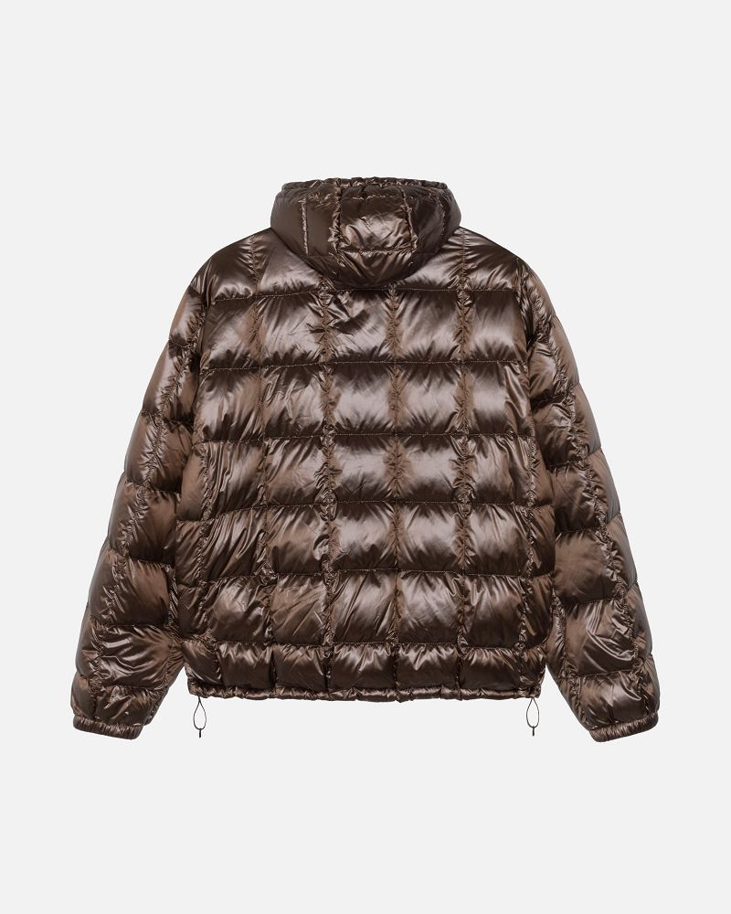 STUSSY MIDWEIGHT HOODED PUFFER Marron | STUSSY-56361