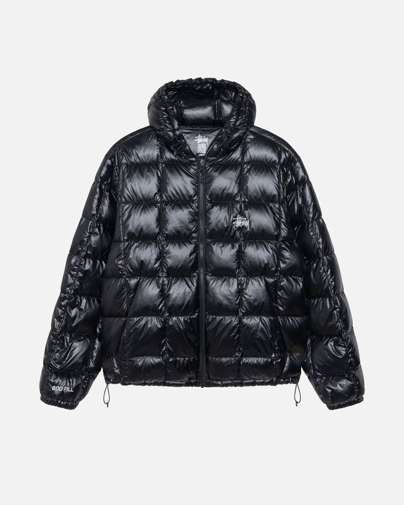 STUSSY MIDWEIGHT HOODED PUFFER Noir | STUSSY-56359