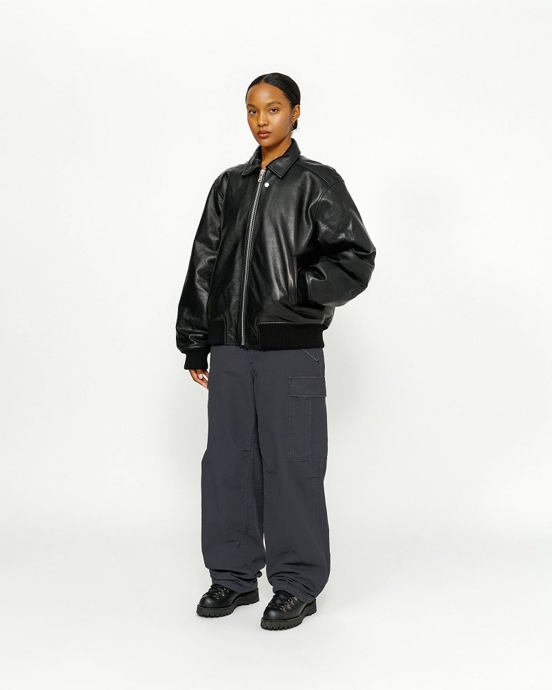 STUSSY MILITARY CARGO PANT RIPSTOP Noir | STUSSY-56082