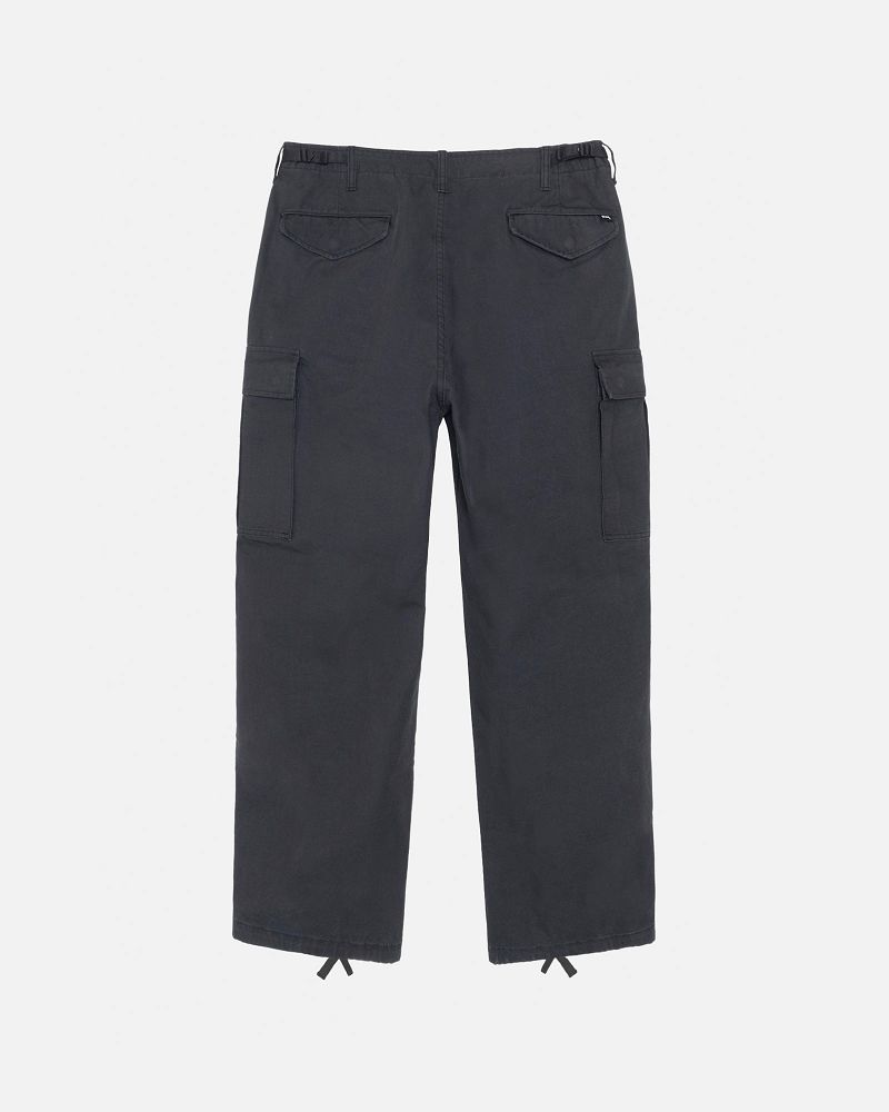 STUSSY MILITARY CARGO PANT RIPSTOP Noir | STUSSY-56082