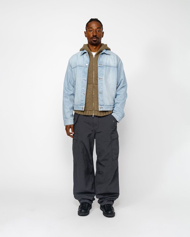STUSSY MILITARY CARGO PANT RIPSTOP Noir | STUSSY-56082