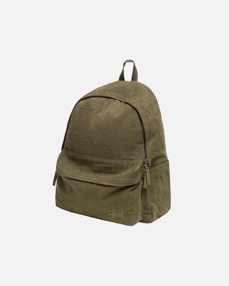 STUSSY NEEDLE PUNCH BACKPACK Vert Olive | STUSSY-55888