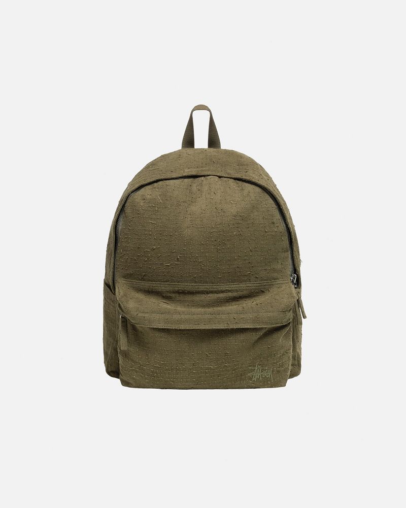 STUSSY NEEDLE PUNCH BACKPACK Vert Olive | STUSSY-55888