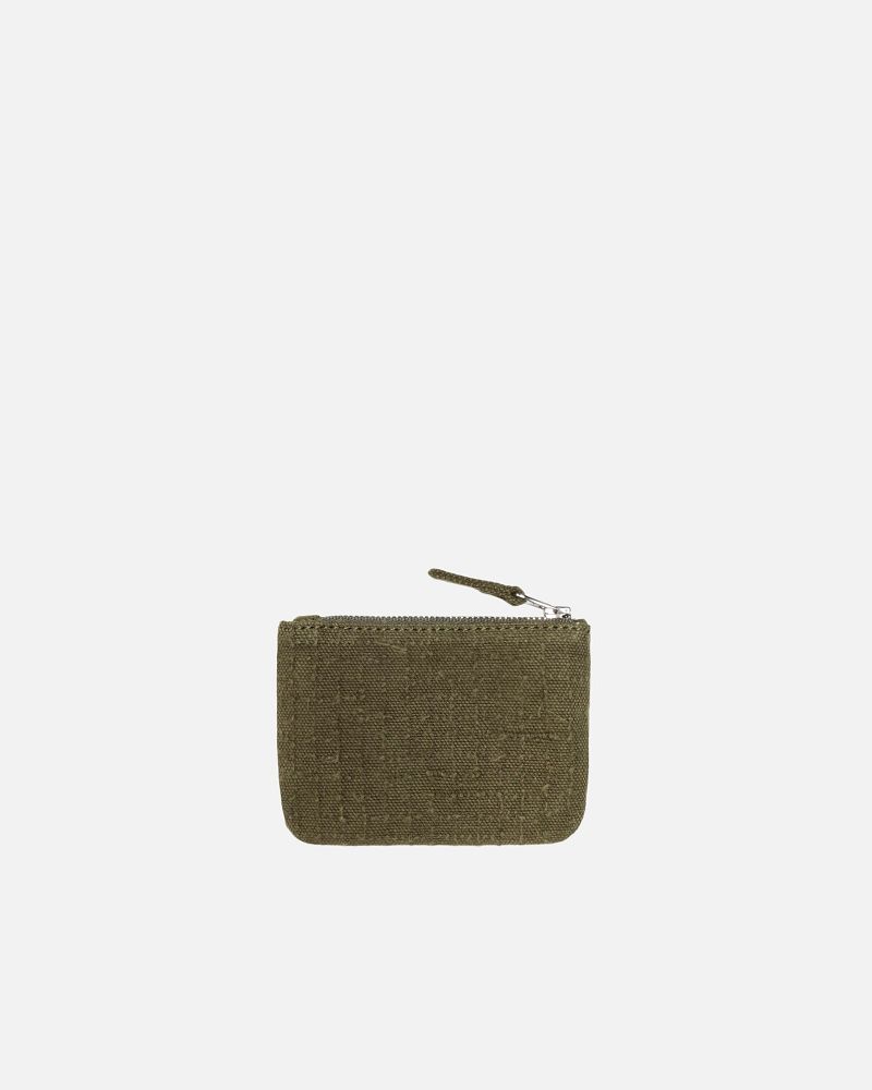 STUSSY NEEDLE PUNCH COIN POUCH Vert Olive | STUSSY-55886