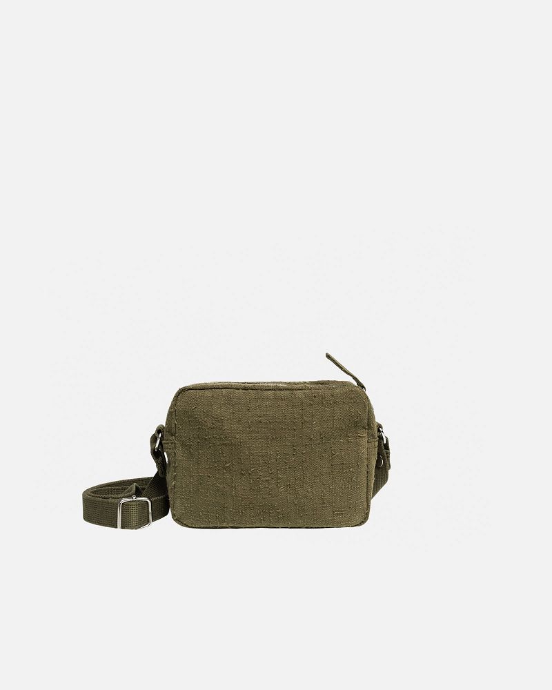 STUSSY NEEDLE PUNCH SIDE POUCH Vert Olive | STUSSY-55887