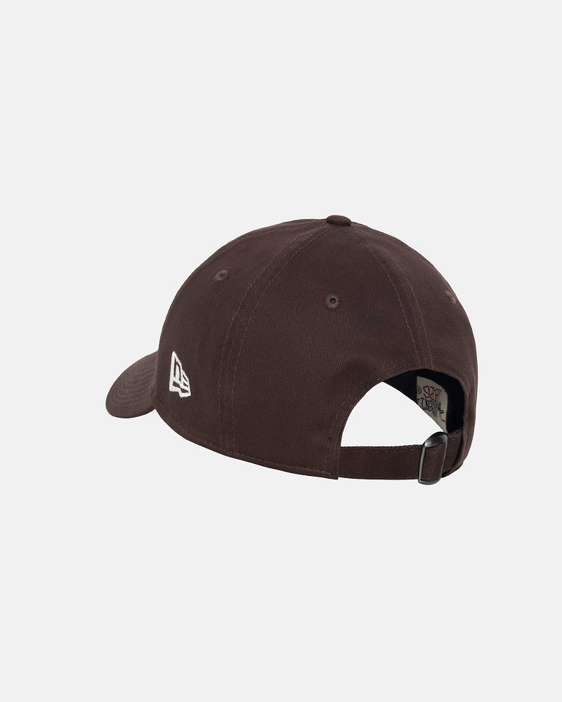 STUSSY NEW ERA 9TWENTY BASIC STRAPBACK Marron | STUSSY-55965