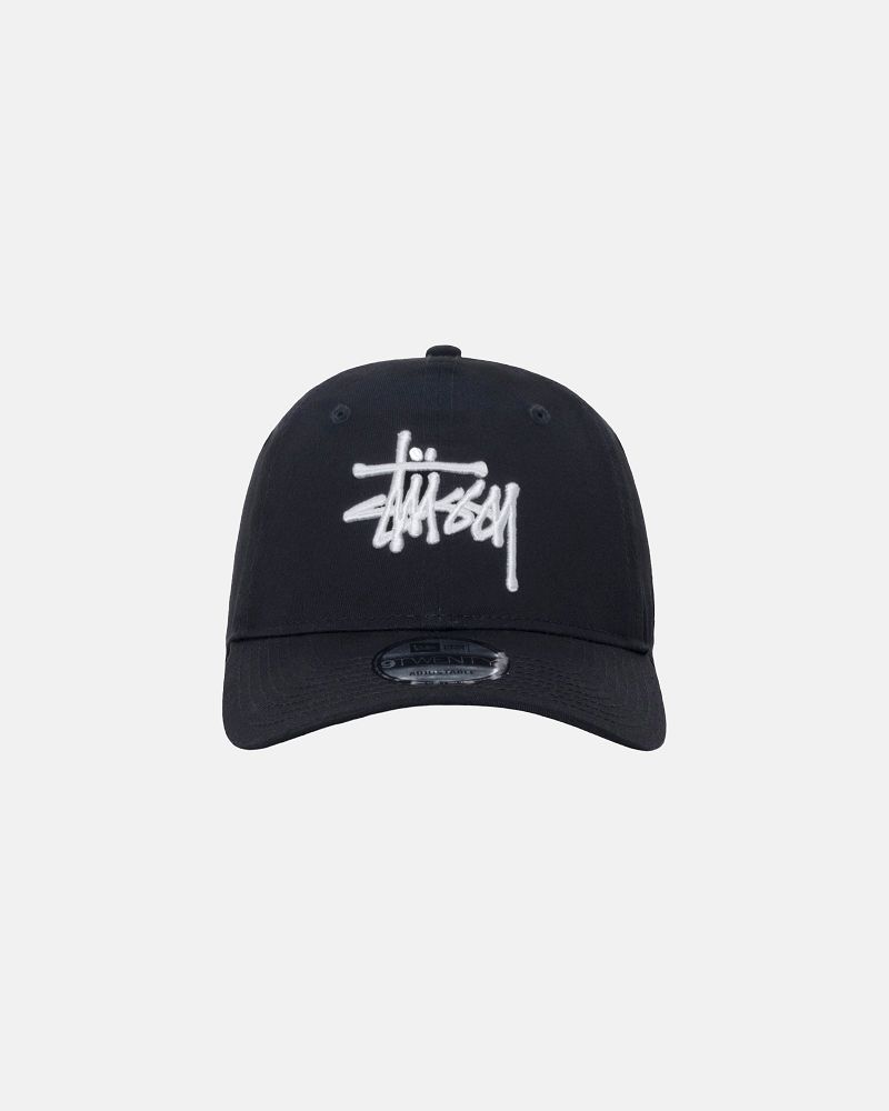 STUSSY NEW ERA 9TWENTY BASIC STRAPBACK Noir | STUSSY-55964