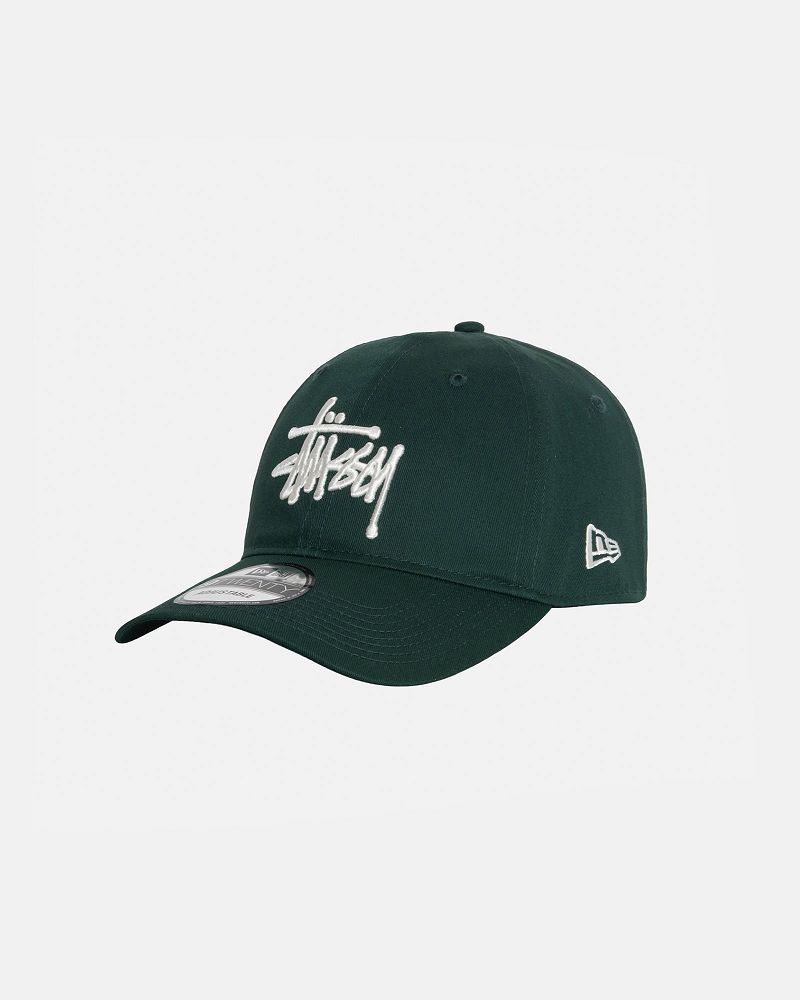 STUSSY NEW ERA 9TWENTY BASIC STRAPBACK Vert Foncé | STUSSY-55966