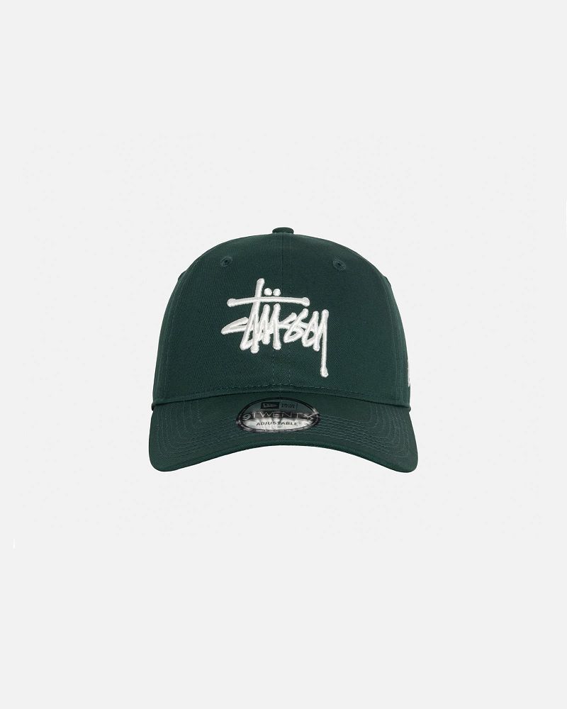 STUSSY NEW ERA 9TWENTY BASIC STRAPBACK Vert Foncé | STUSSY-55966