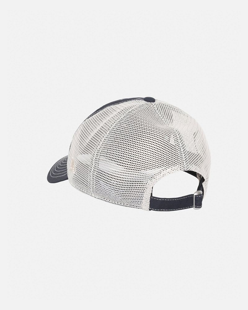 STUSSY NEW ERA 9TWENTY BASIC TRUCKER Bleu Marine | STUSSY-55960