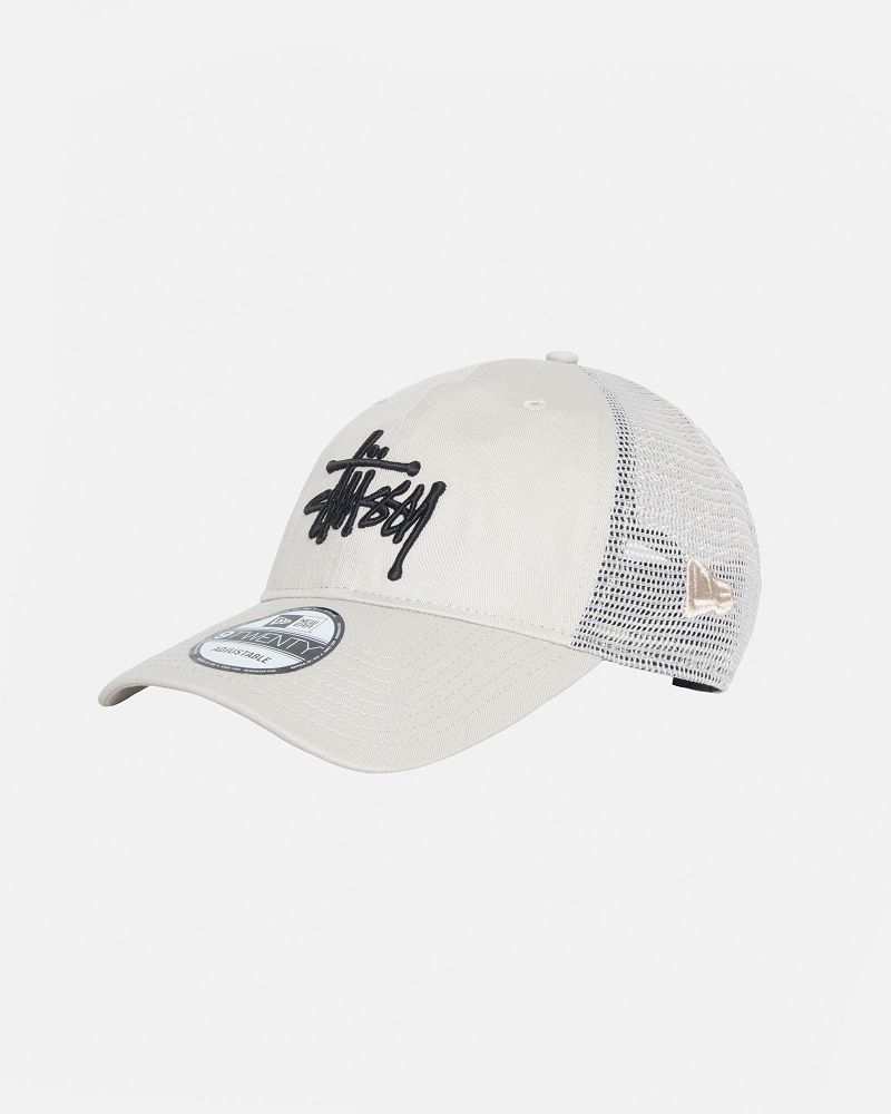 STUSSY NEW ERA 9TWENTY BASIC TRUCKER Grise | STUSSY-55963