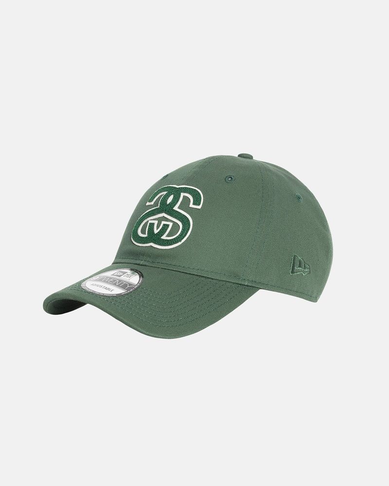 STUSSY NEW ERA 9TWENTY SS APPLIQUE Vert Foncé | STUSSY-55972