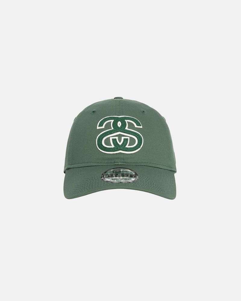 STUSSY NEW ERA 9TWENTY SS APPLIQUE Vert Foncé | STUSSY-55972