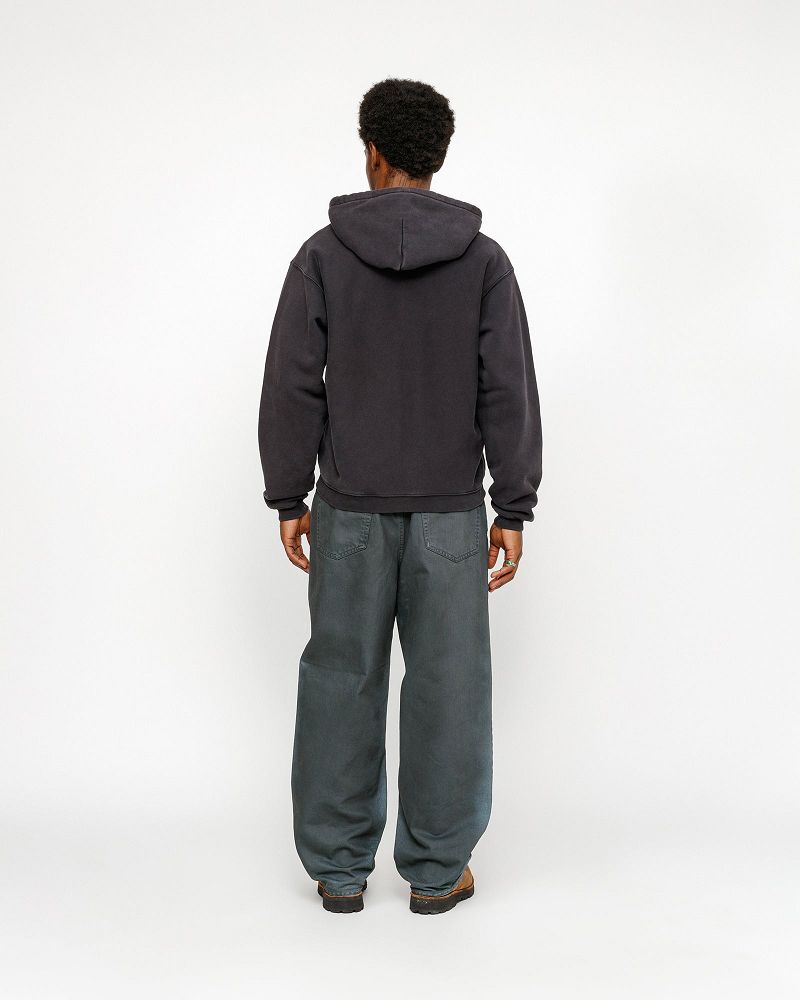 STUSSY OUTLINE ZIP HOODIE Noir | STUSSY-56278