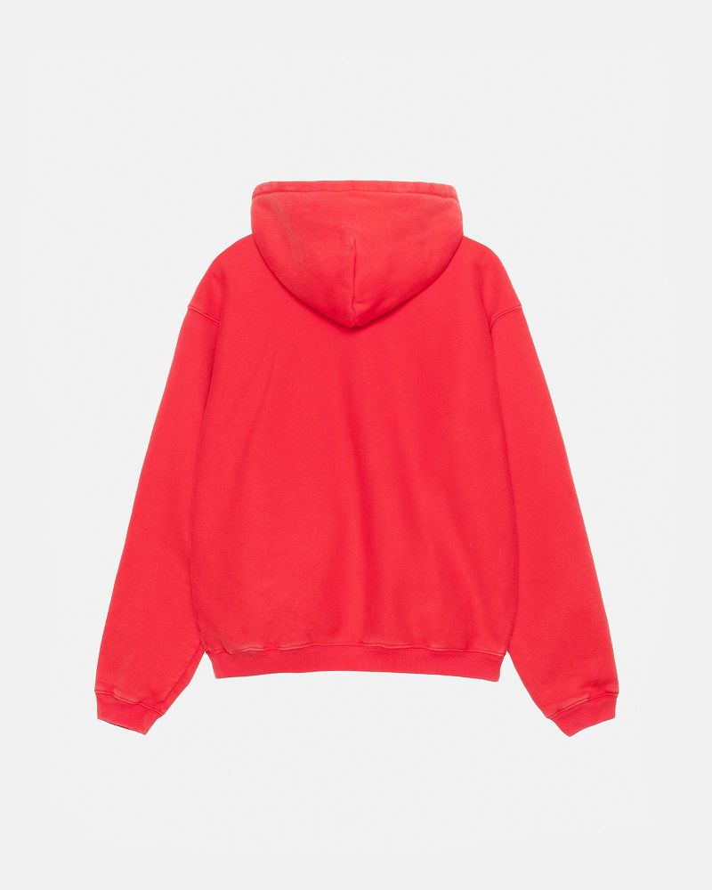 STUSSY OUTLINE ZIP HOODIE Rouge | STUSSY-56280