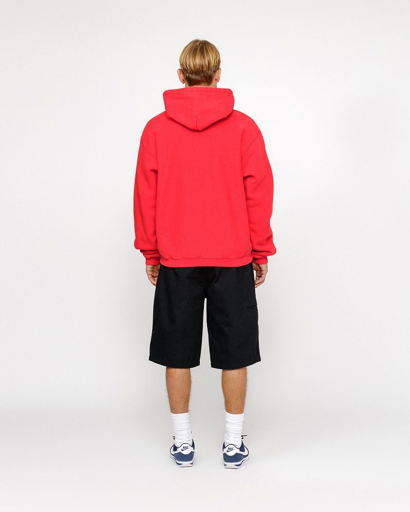 STUSSY OUTLINE ZIP HOODIE Rouge | STUSSY-56280