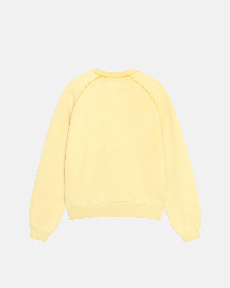 STUSSY OVERLOCK VARSITY RAGLAN CREW Orange | STUSSY-56213