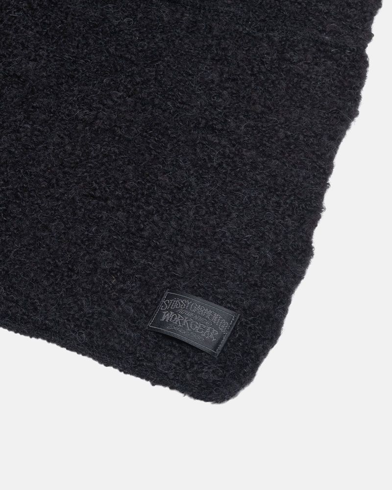 STUSSY PIECED ALPACA WOOL SCARF Noir | STUSSY-55873