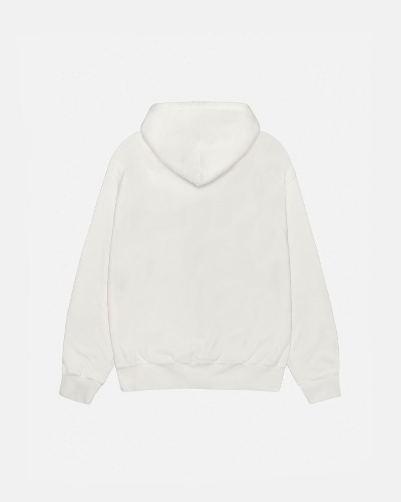 STUSSY RASTA LION ZIP HOODIE PIGMENT DYED Beige | STUSSY-55831