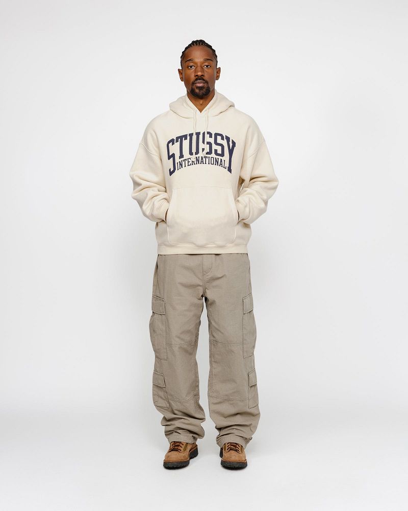 STUSSY RELAXED HOODIE INTERNATIONAL Blanche | STUSSY-55851