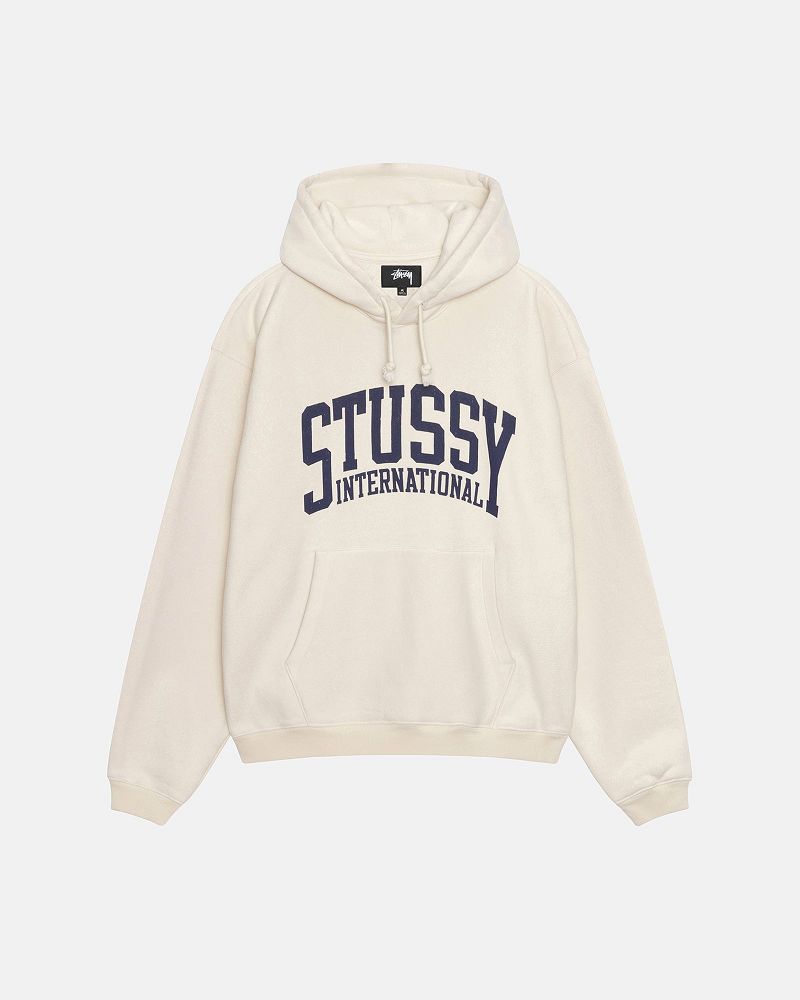 STUSSY RELAXED HOODIE INTERNATIONAL Blanche | STUSSY-55851