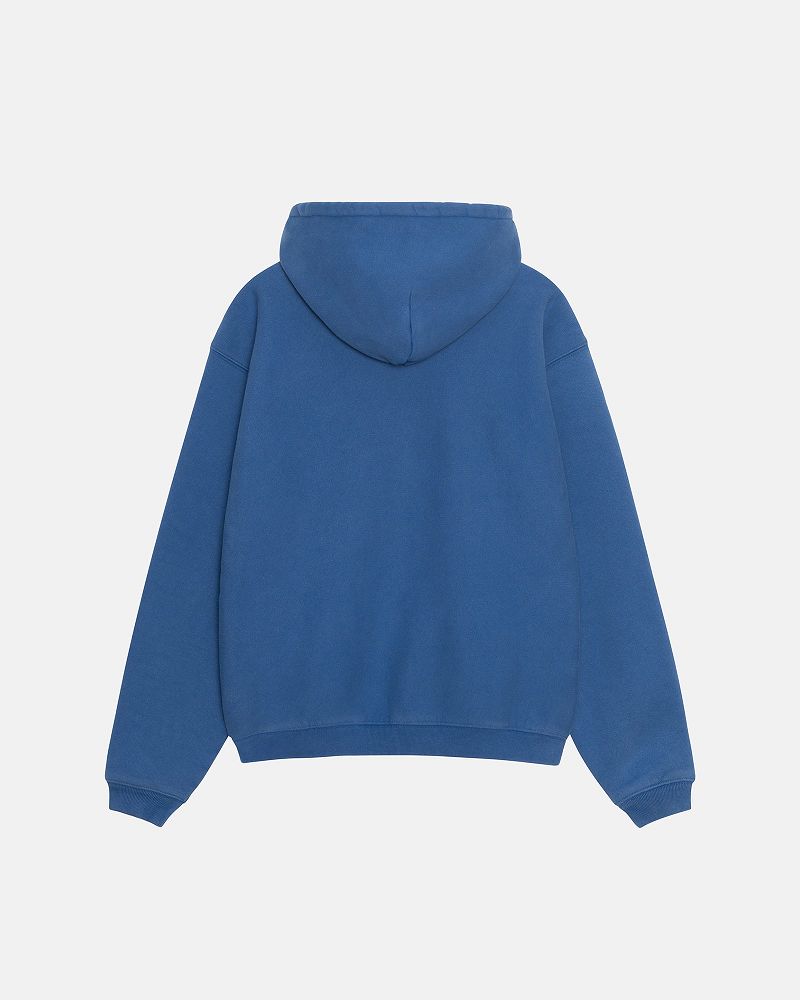 STUSSY RELAXED HOODIE INTERNATIONAL Bleu | STUSSY-55852
