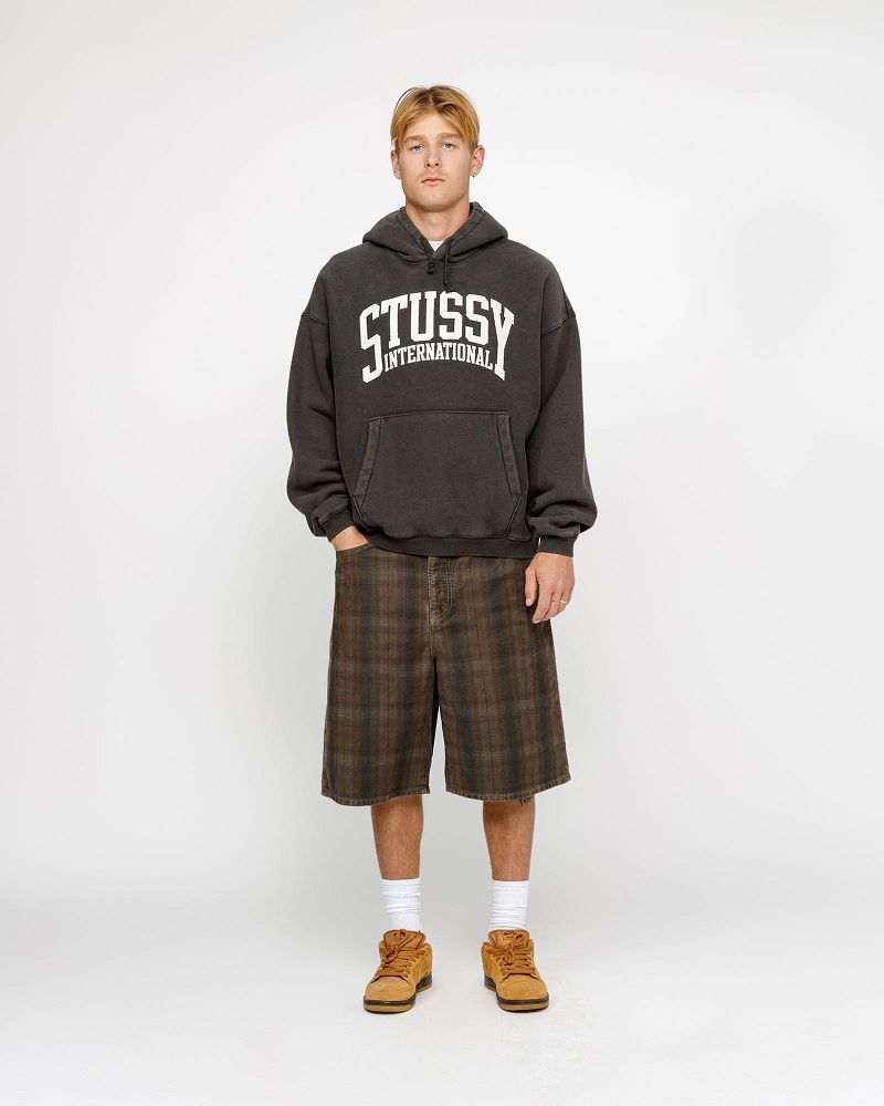 STUSSY RELAXED HOODIE INTERNATIONAL Noir | STUSSY-55850