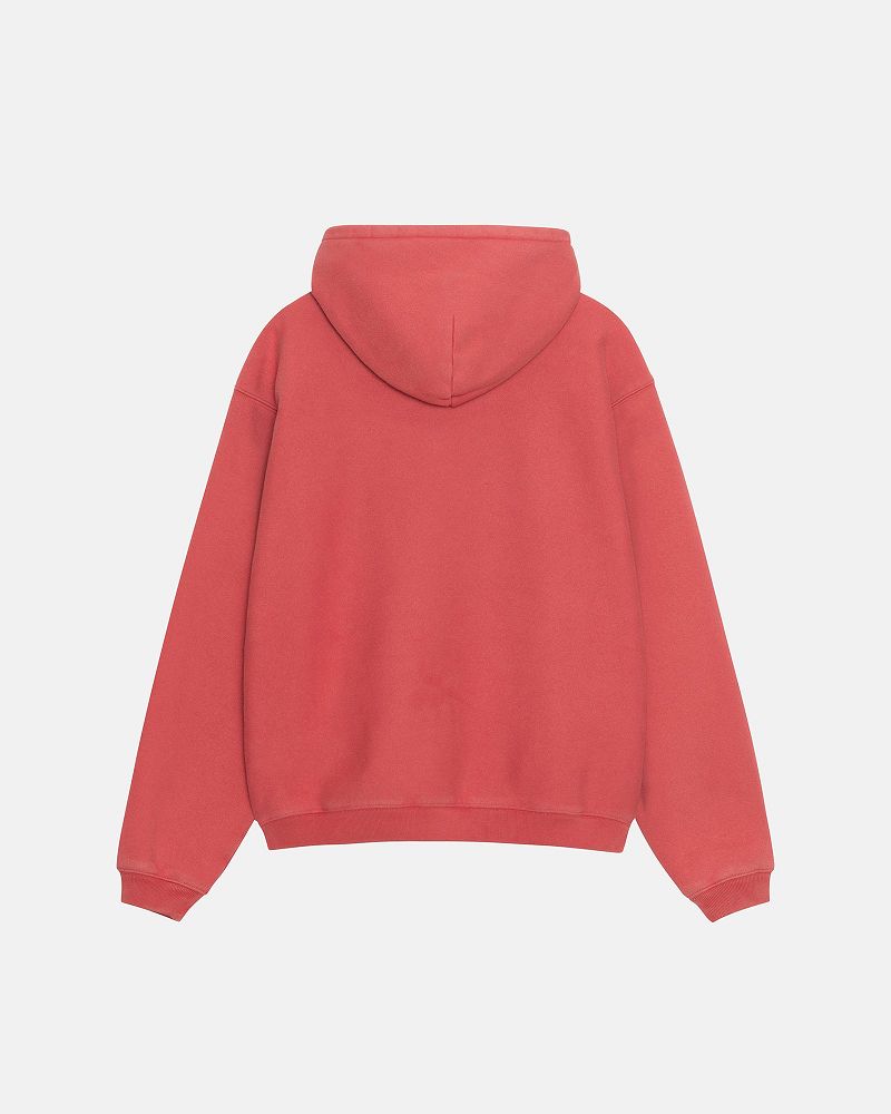 STUSSY RELAXED HOODIE INTERNATIONAL Rouge | STUSSY-55854