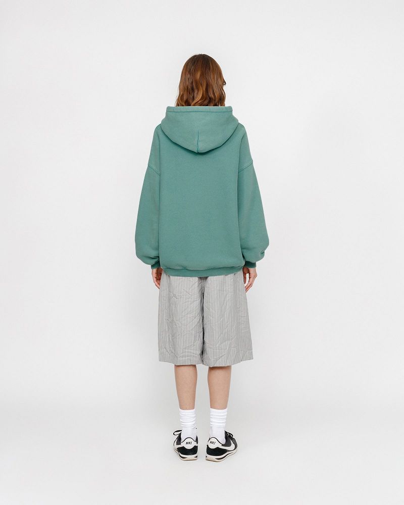 STUSSY RELAXED HOODIE INTERNATIONAL Turquoise | STUSSY-55853