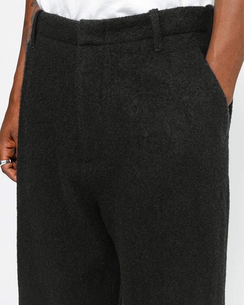 STUSSY RELAXED TROUSER TEXTURED WOOL Noir | STUSSY-56085