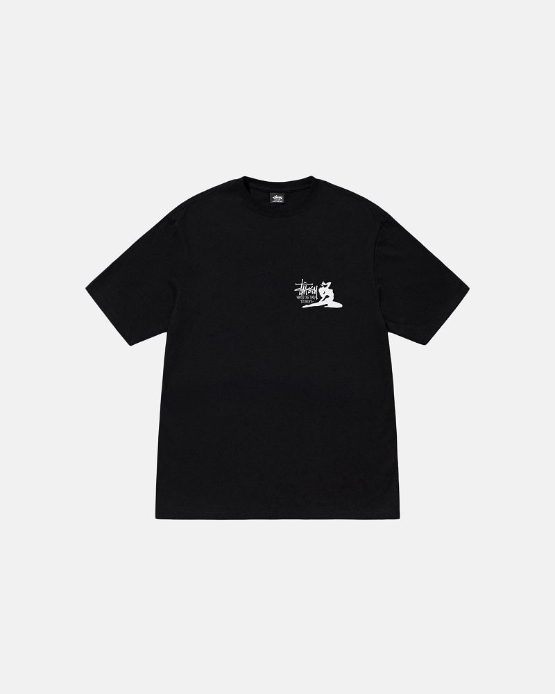 STUSSY RELAX TEE Noir | STUSSY-56310