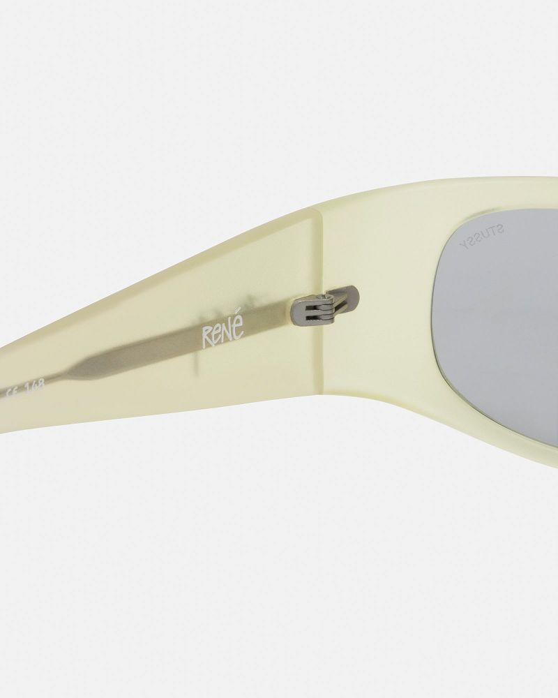STUSSY RENE SUNGLASSES Jaune Grise Clair | STUSSY-55938