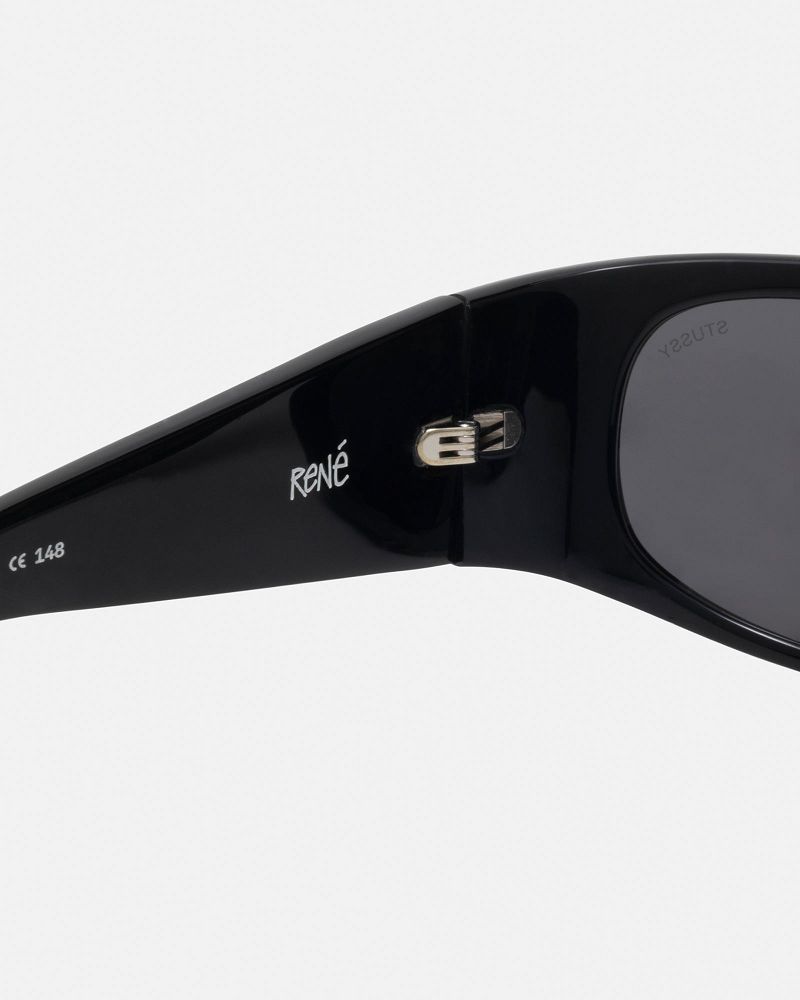 STUSSY RENE SUNGLASSES Noir Noir | STUSSY-55934