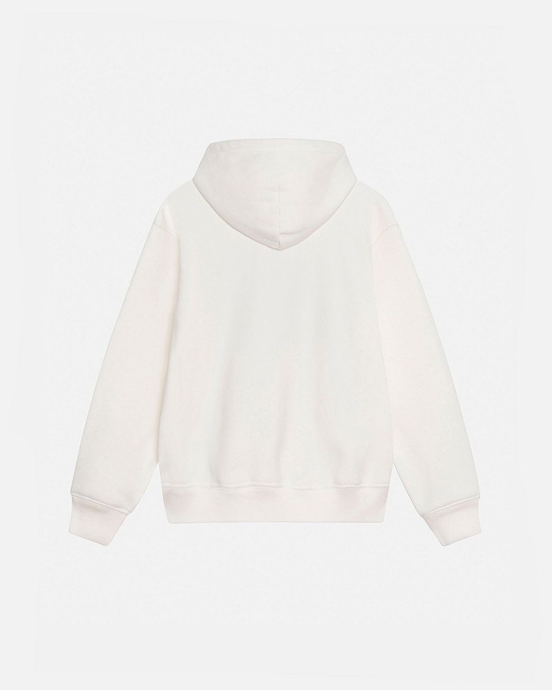 STUSSY SATIN PATCH HOODIE Blanche | STUSSY-56273