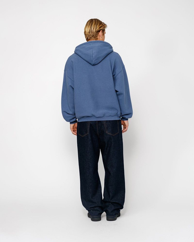 STUSSY SATIN PATCH HOODIE Bleu | STUSSY-56271