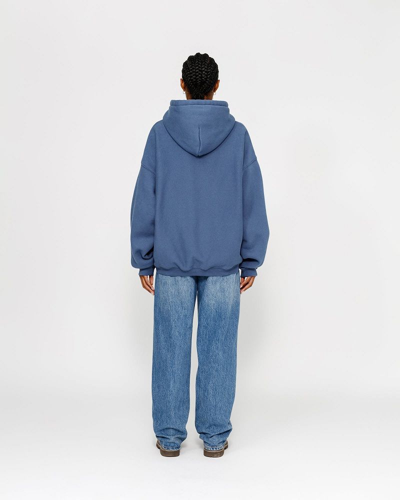 STUSSY SATIN PATCH HOODIE Bleu | STUSSY-56271