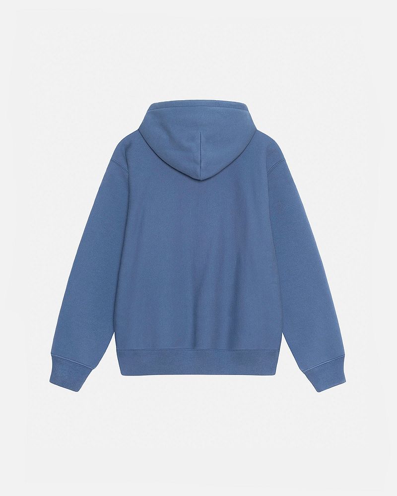 STUSSY SATIN PATCH HOODIE Bleu | STUSSY-56271