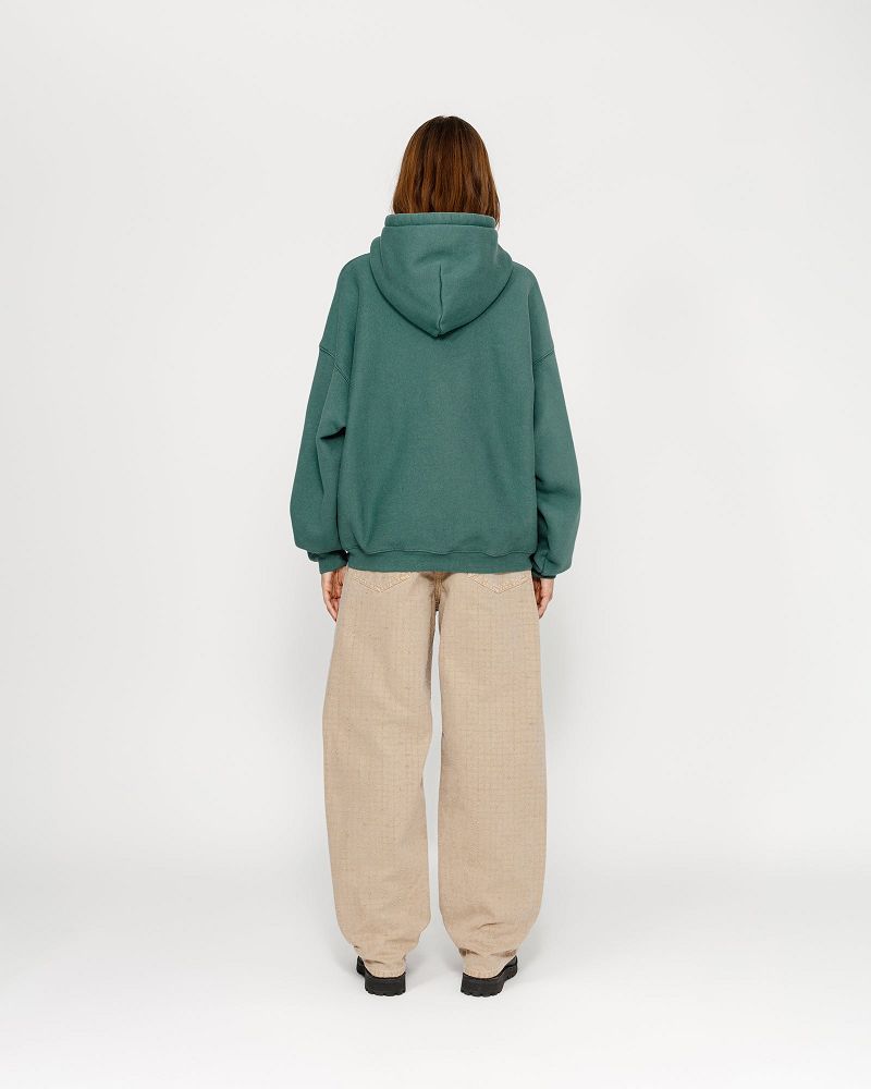 STUSSY SATIN PATCH HOODIE Vert | STUSSY-56272