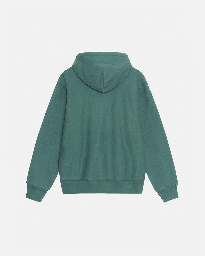 STUSSY SATIN PATCH HOODIE Vert | STUSSY-56272