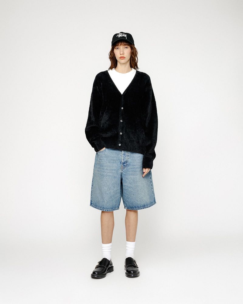 STUSSY SHAGGY CARDIGAN Noir | STUSSY-56188